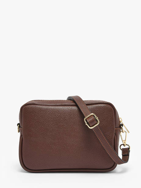 Cross Body Tas Velvet Caviar Leder Milano Bruin velvet caviar VC25067 ander zicht 4